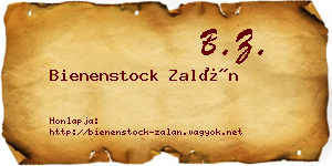 Bienenstock Zalán névjegykártya